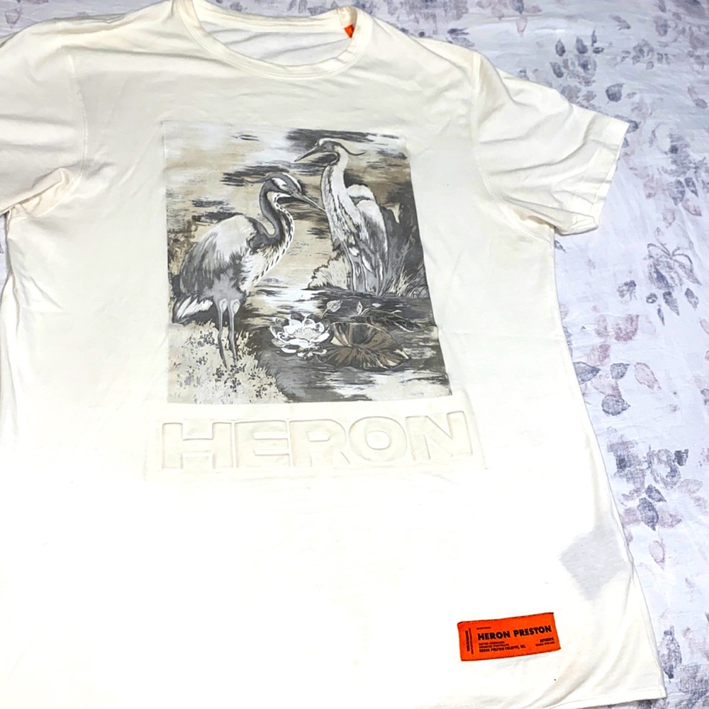 Men’s Heron Preston Graphic tee, like new